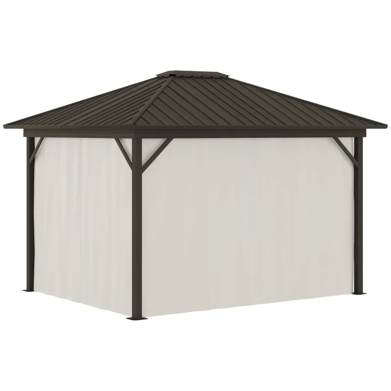 10' x 12' Outdoor Hardtop Gazebo - Beige