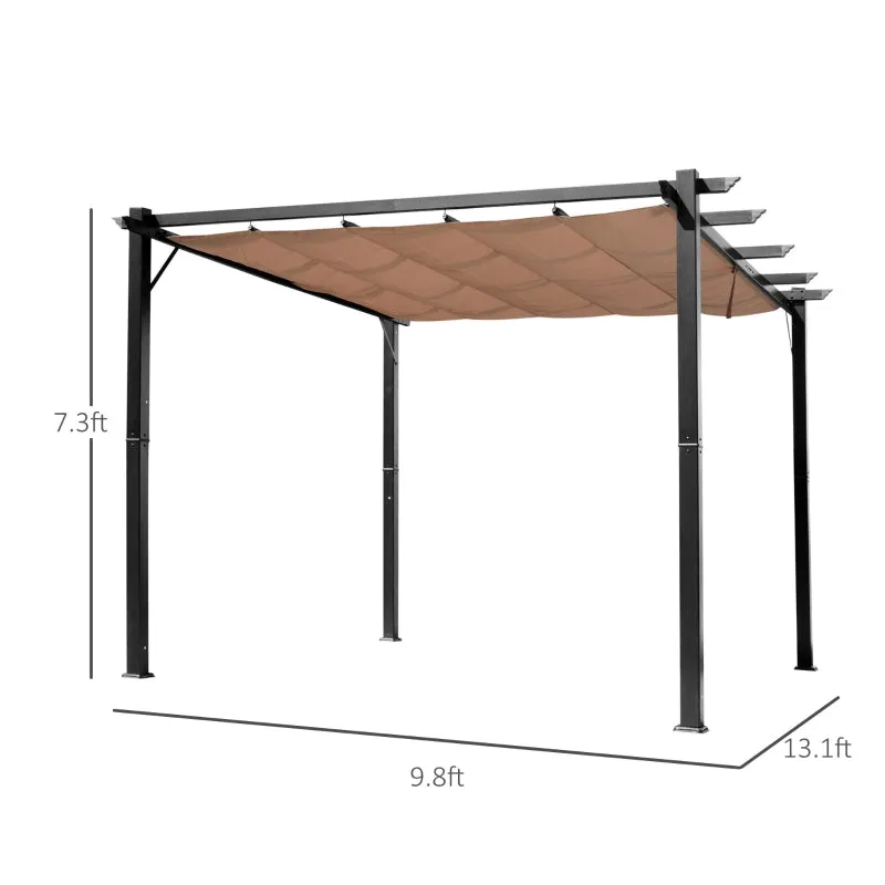 10' x 13' Outdoor Aluminium Frame Gazebo - Black