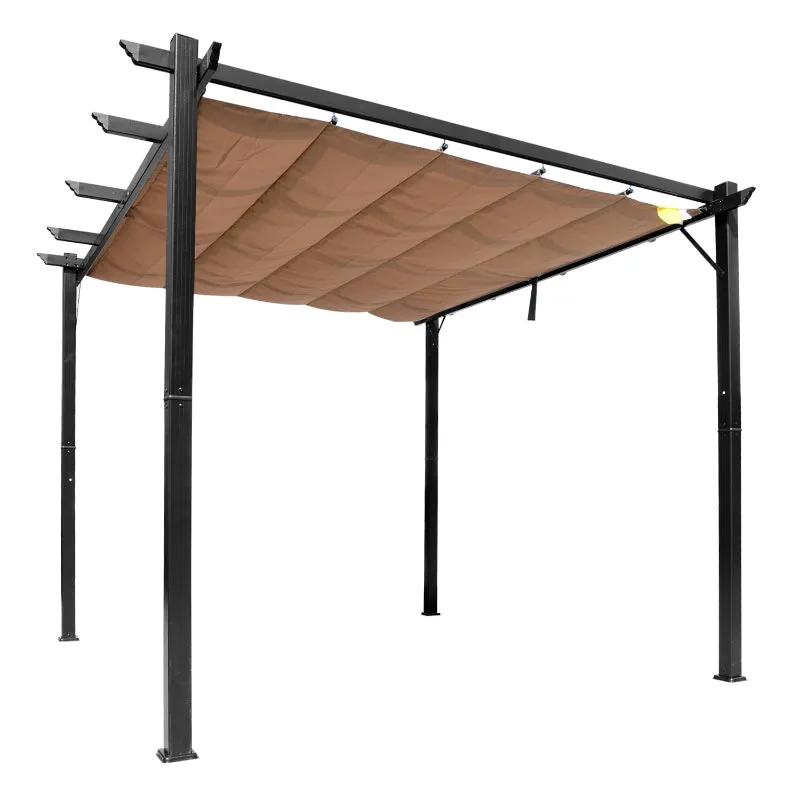 10' x 13' Outdoor Aluminium Frame Gazebo - Black