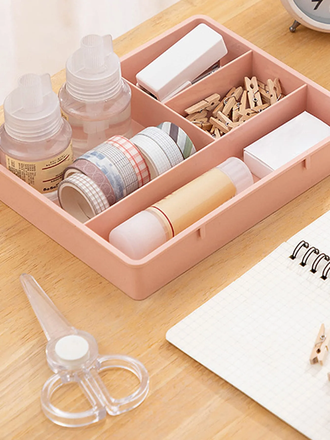 1pc Multi-grid Drawer Storage Box