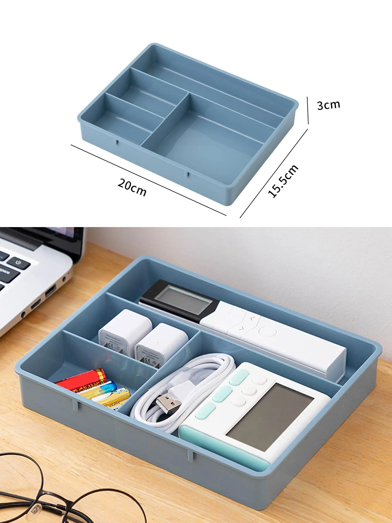 1pc Multi-grid Drawer Storage Box