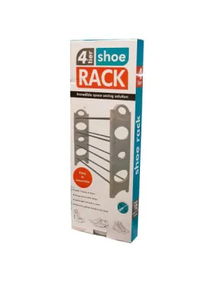 4-Tier Shoe Rack (Available in a pack of 1)