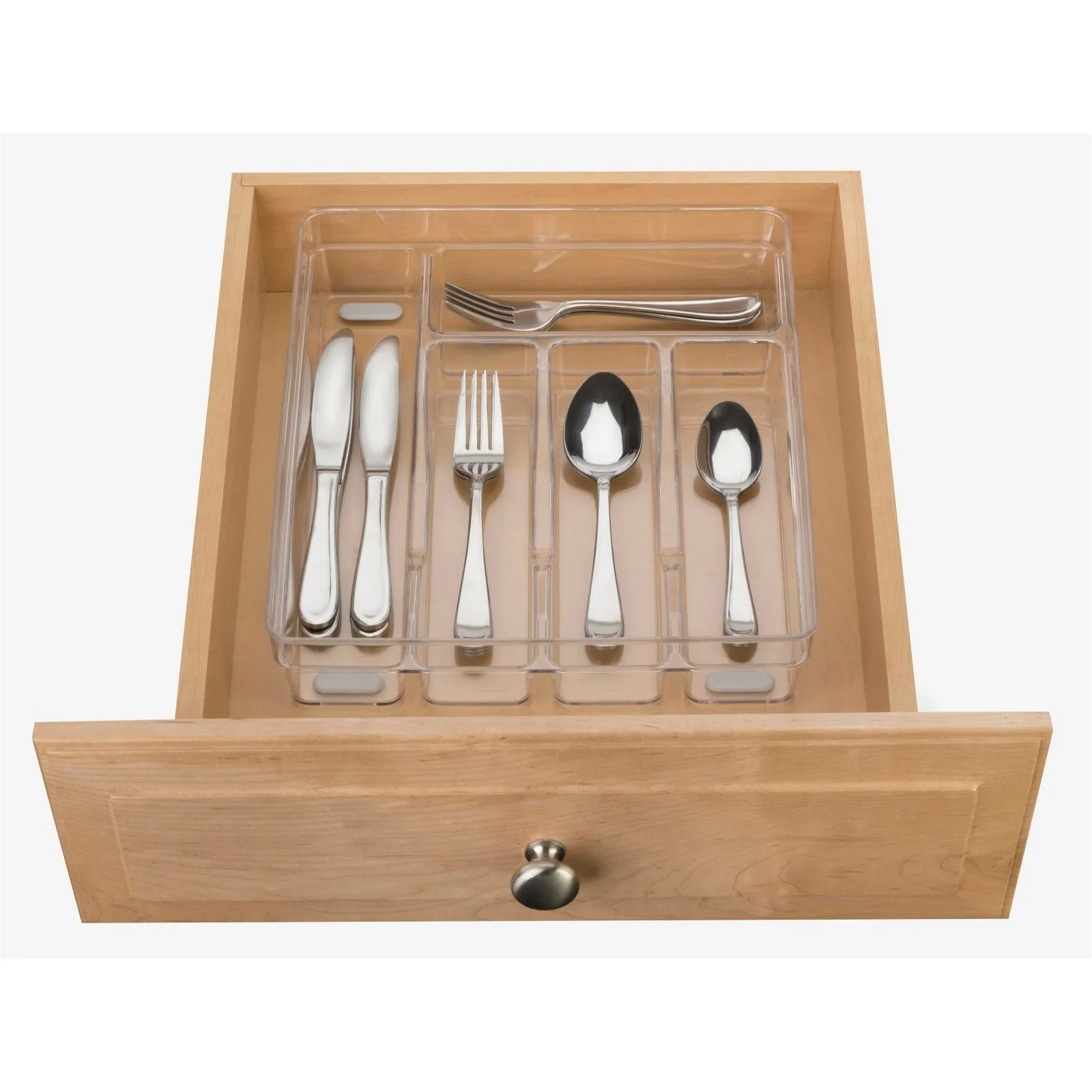 5-Compartment Clear Tray