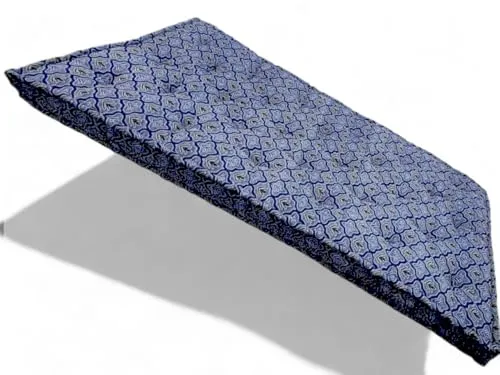 Adims Luxury Soft Cotton Box Quilted Mattress (72X72X5 Inches) - Comfortable, Durable, and Stylish Blue Jacquard Design - Perfect for a Restful Nights Sleep