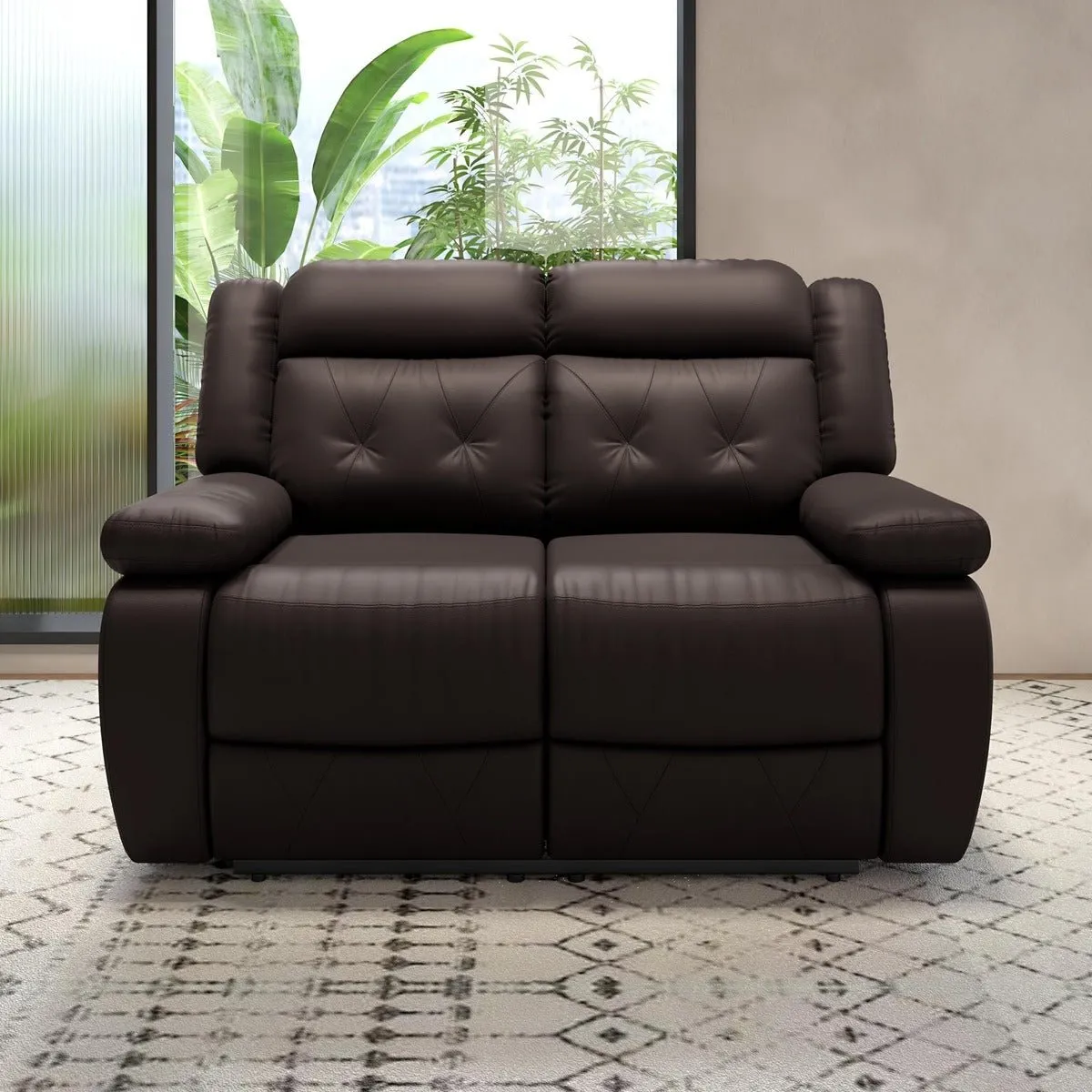 Anaika 2 Seater Leatherette Manual Recliner