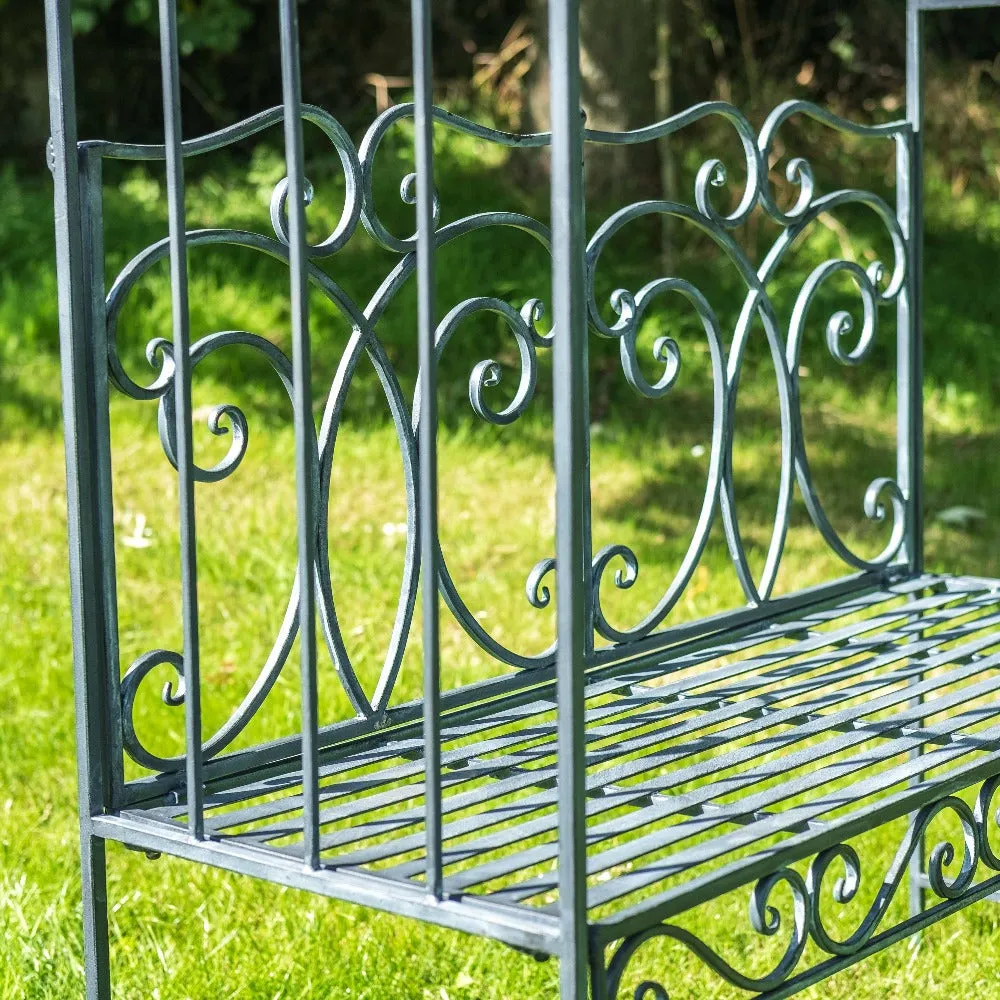 Ascalon Heritage Bench Arbour - 'Antique Grey'