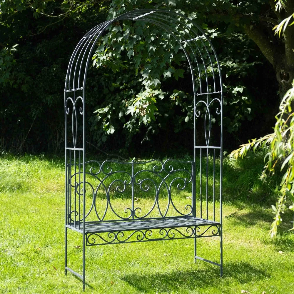 Ascalon Heritage Bench Arbour - 'Antique Grey'