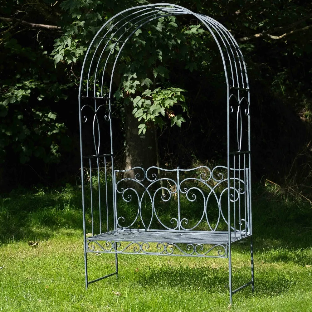 Ascalon Heritage Bench Arbour - 'Antique Grey'