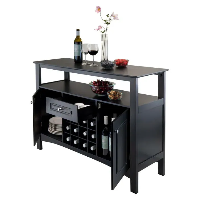 Bottled Up Bar Cabinet in Solid Wood