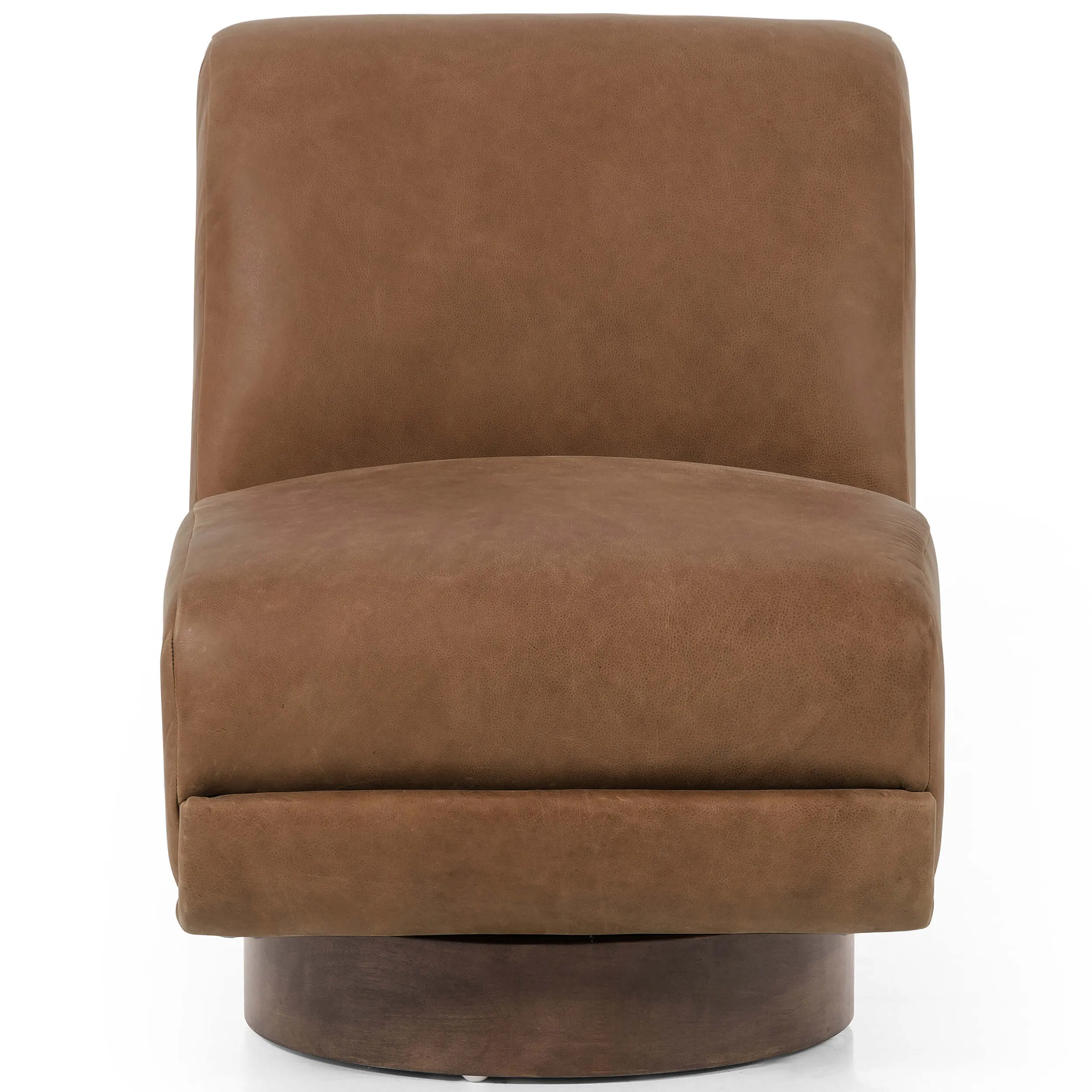 Bronwyn Leather Swivel Chair, Palermo Cognac