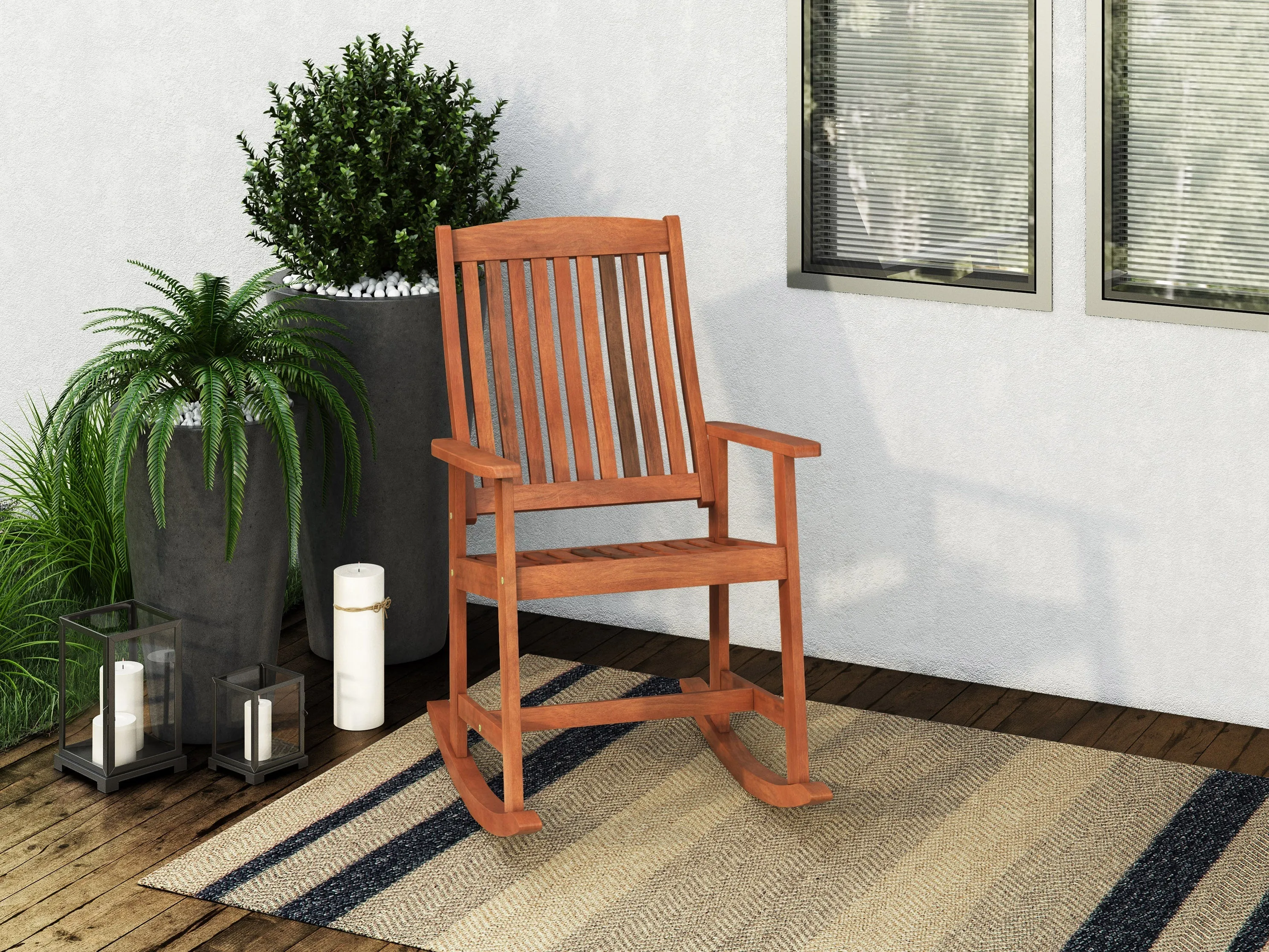 Brown Outdoor Rocking Chair