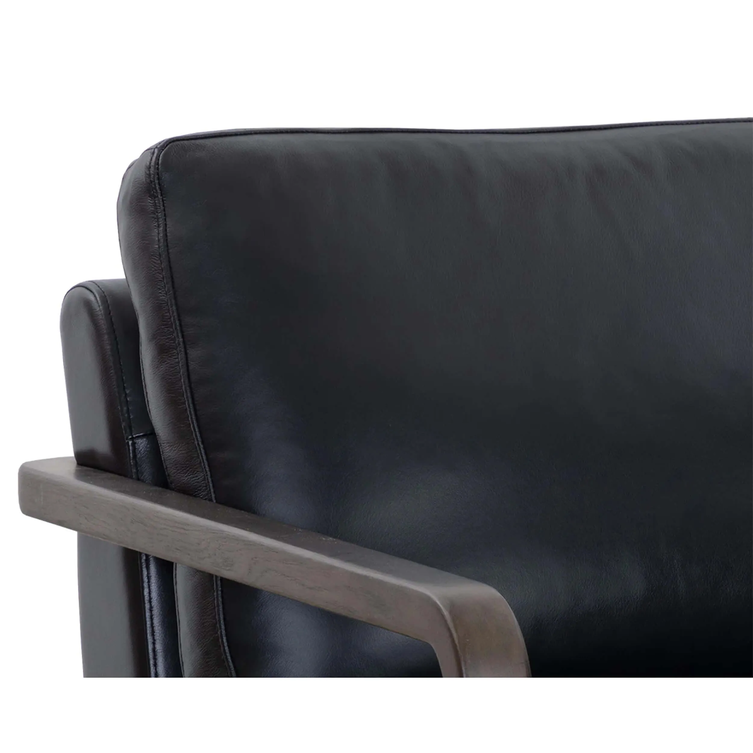 Castell Leather Swivel Chair, Cortina Black