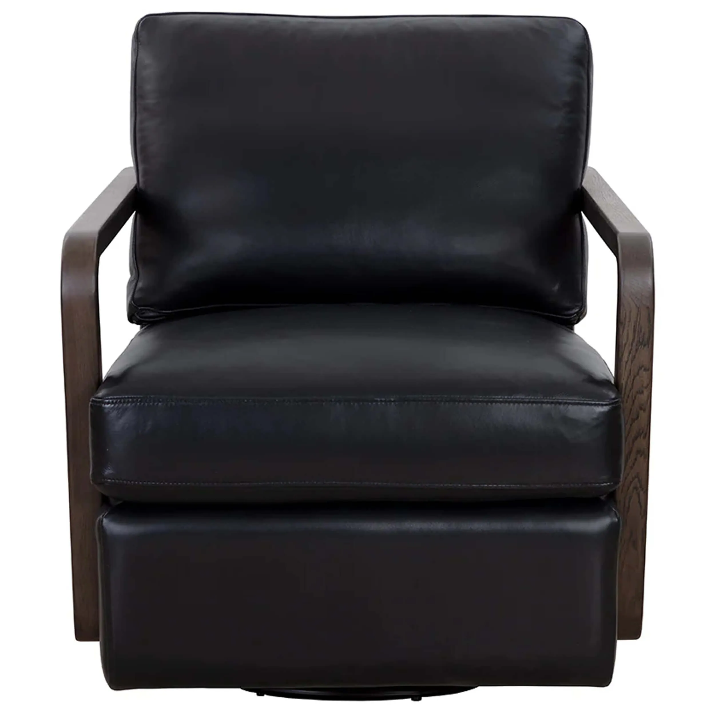 Castell Leather Swivel Chair, Cortina Black