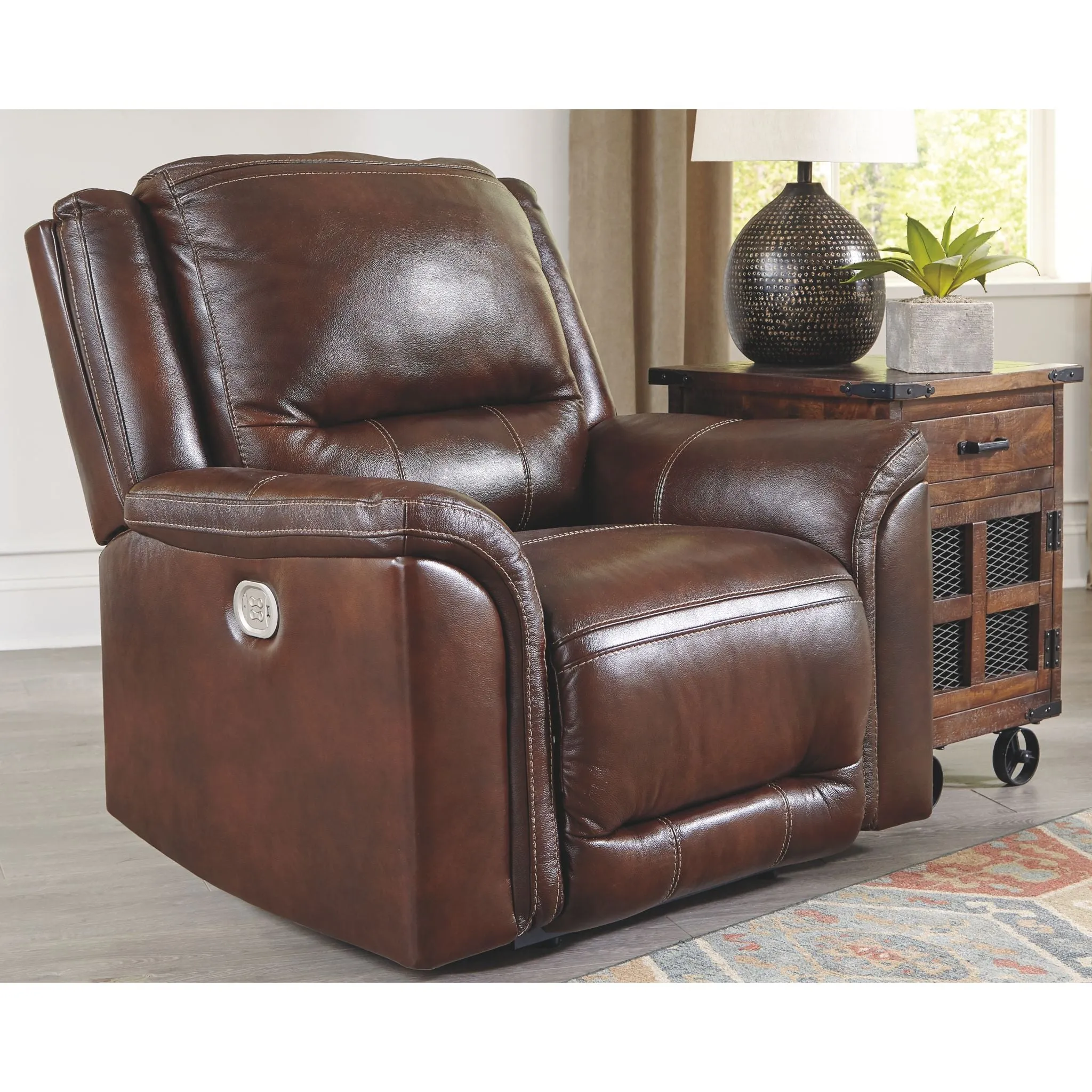 Catanzaro Power Recliner with Adjustable Headrest