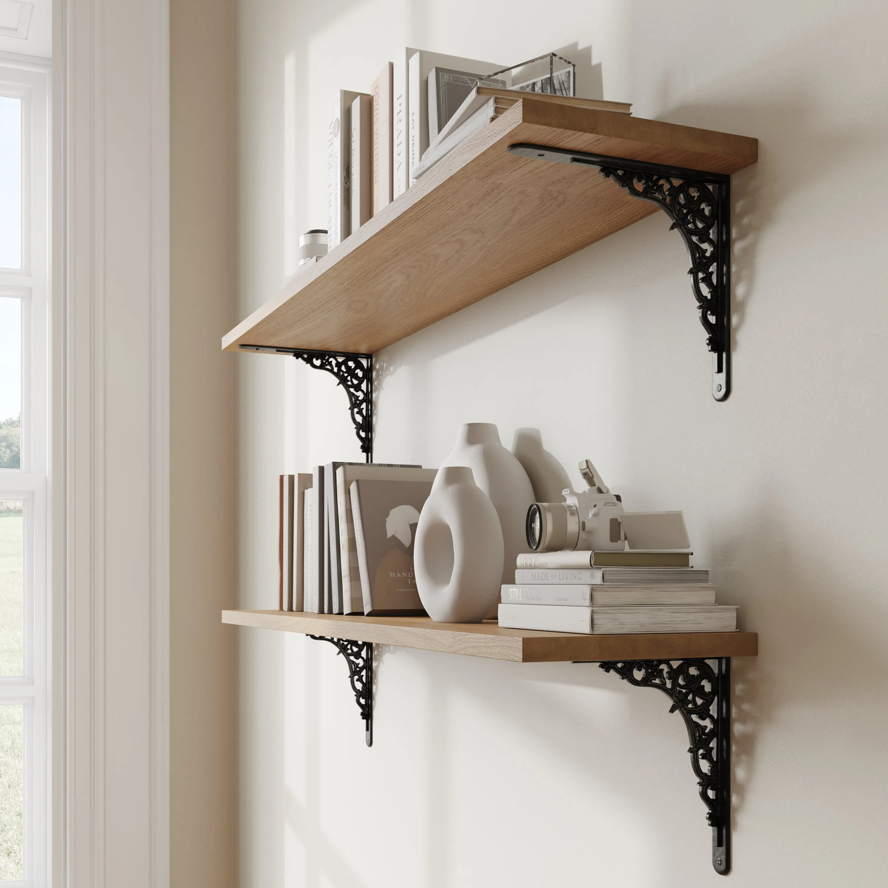 [Classical Bracket IR8201] Iron Traditional Shelf Bracket (9.7 Inch)