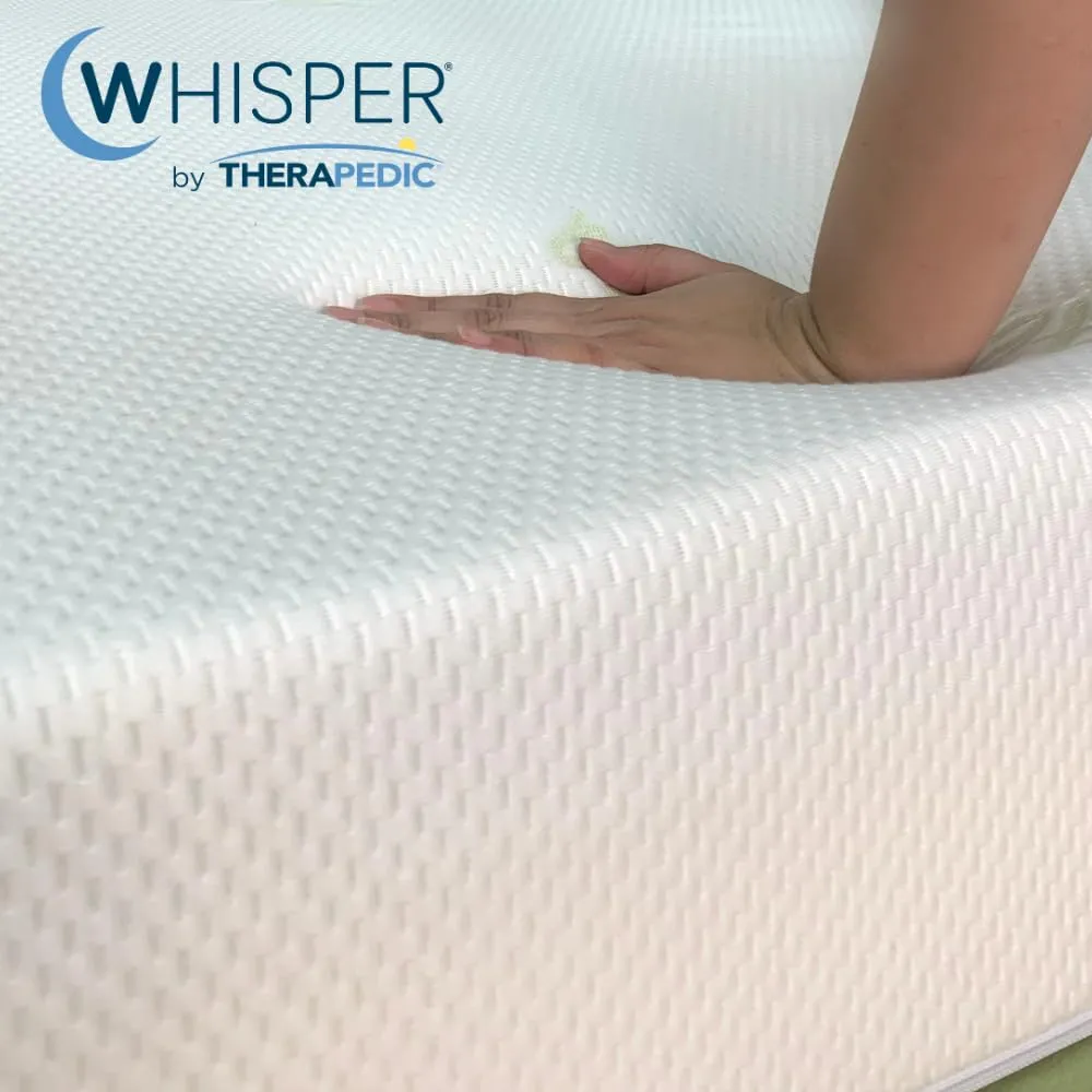 CLOUDE Presents - Whisper by Therapedic 5-Inch Single Bed Size Orthopedic Dual Comfort Mattress - Soft & Hard Foam| Temperature Control (Single, 72X36X5)