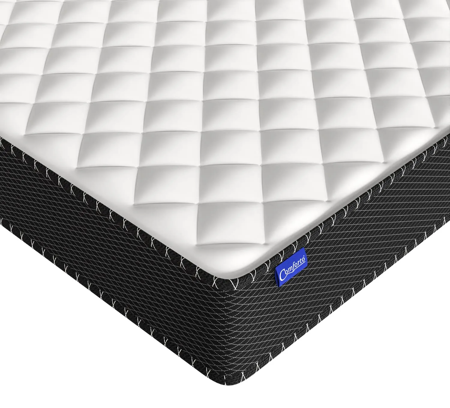 Comforto Duplex 5 Inch Dual Comfort Foam Mattress (72x72x5 Inch, King Size Mattress) | Medium Soft & Hard Comfort | Quilted Top