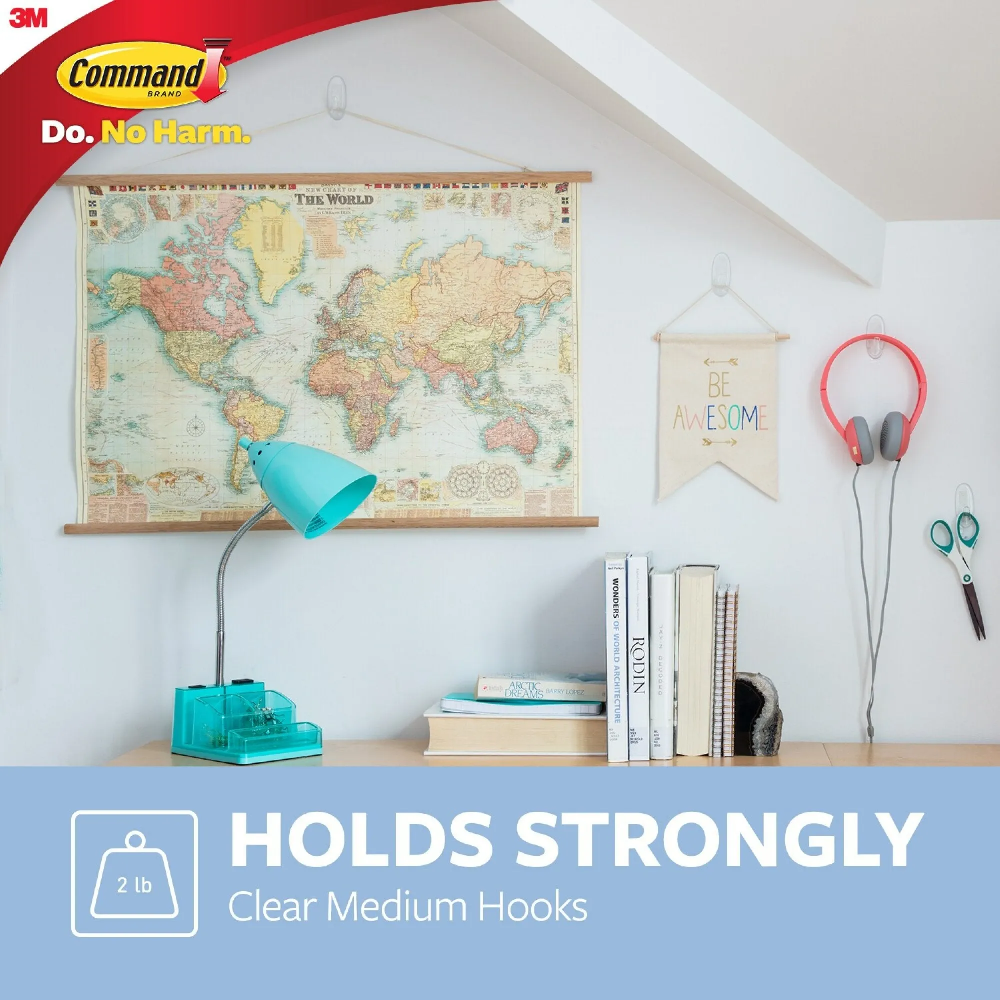 Command Medium Clear Hooks 17091CLR-ES