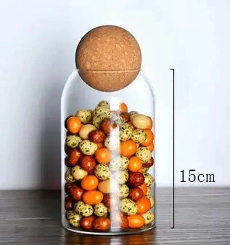 Cork Stopper Transparent Glass Sealed Container