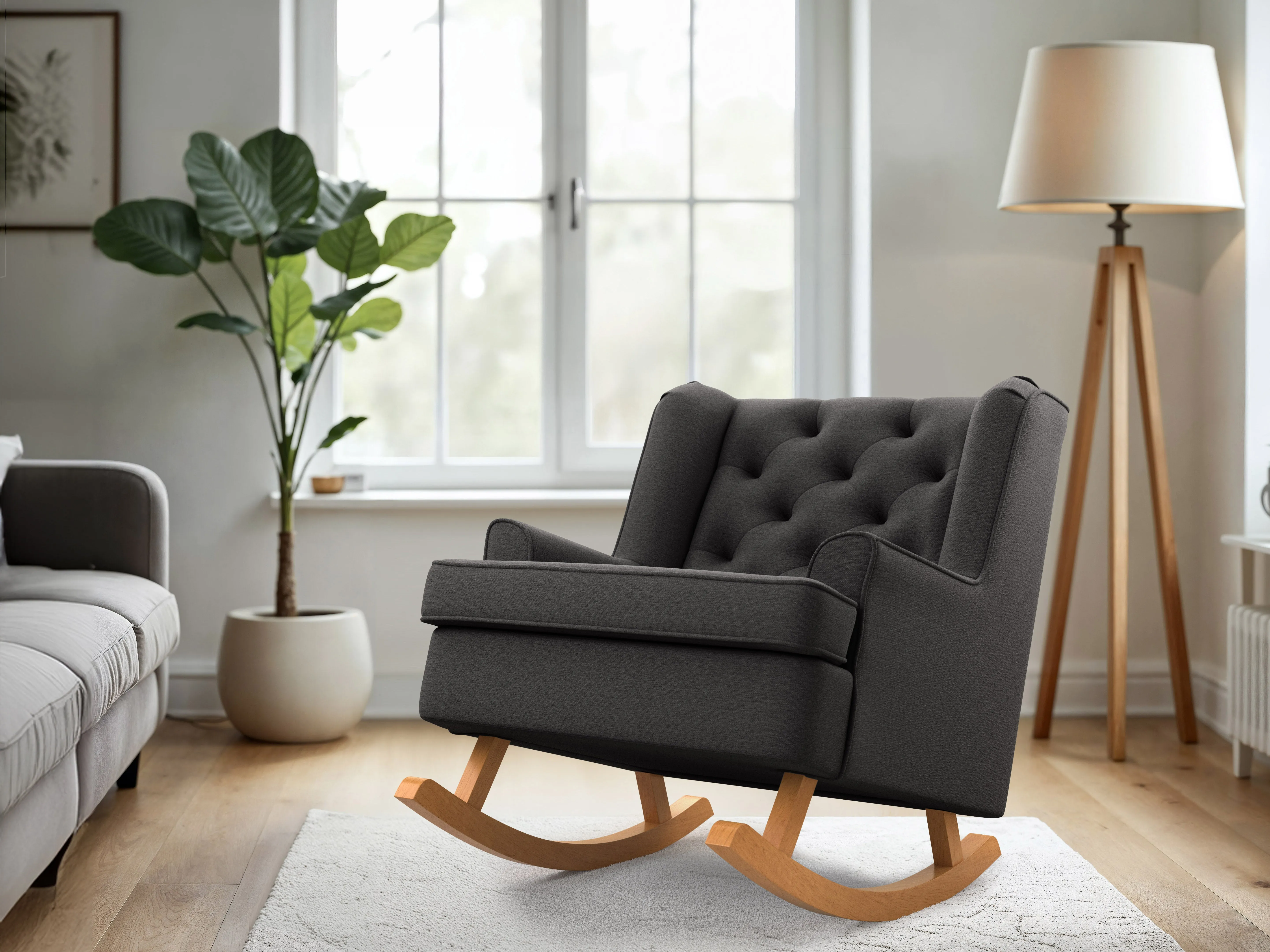 Dark Grey Timeless Rocking Chair