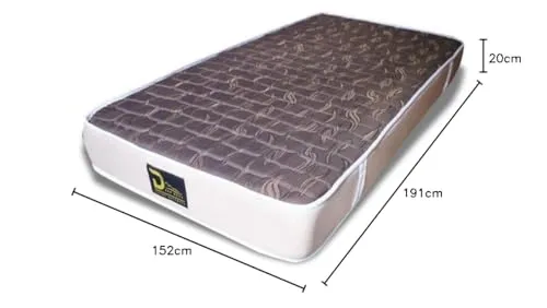 Deep Rest Ortho Bonnel Spring Foam Mattress (Medium Comfort - 75 X 60 X 8 Inches)