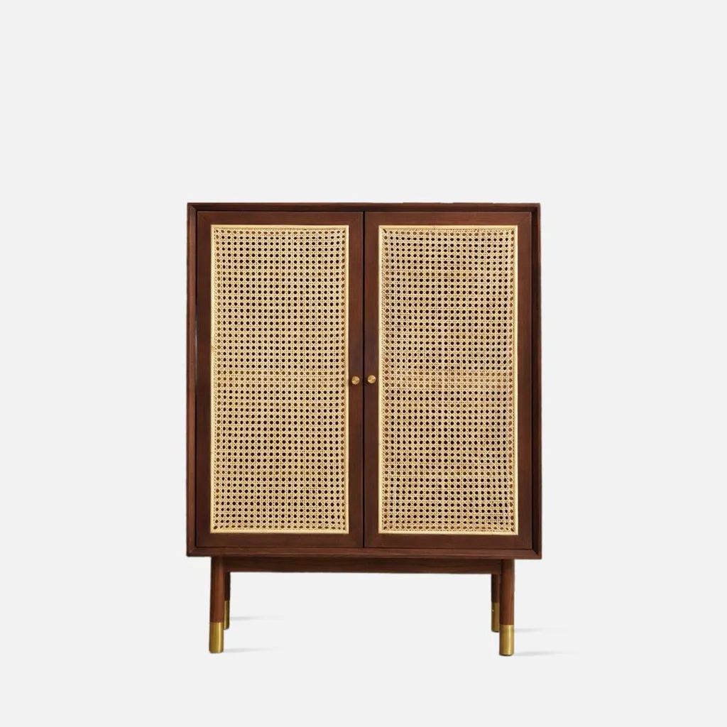 Draco Cane Shoe Cabinet