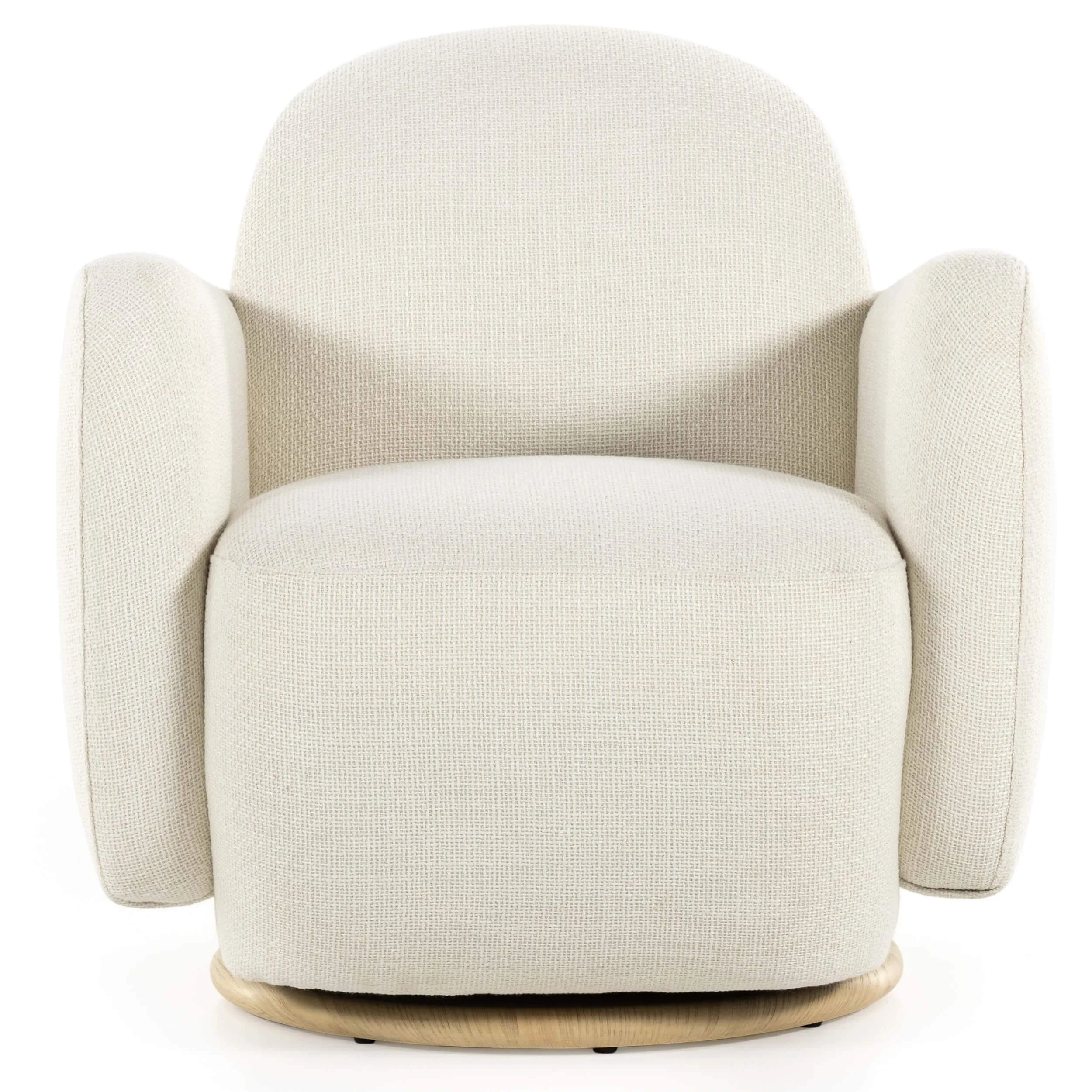 Enya Swivel Chair, Gibson White