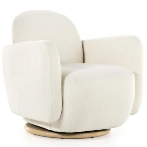 Enya Swivel Chair, Gibson White