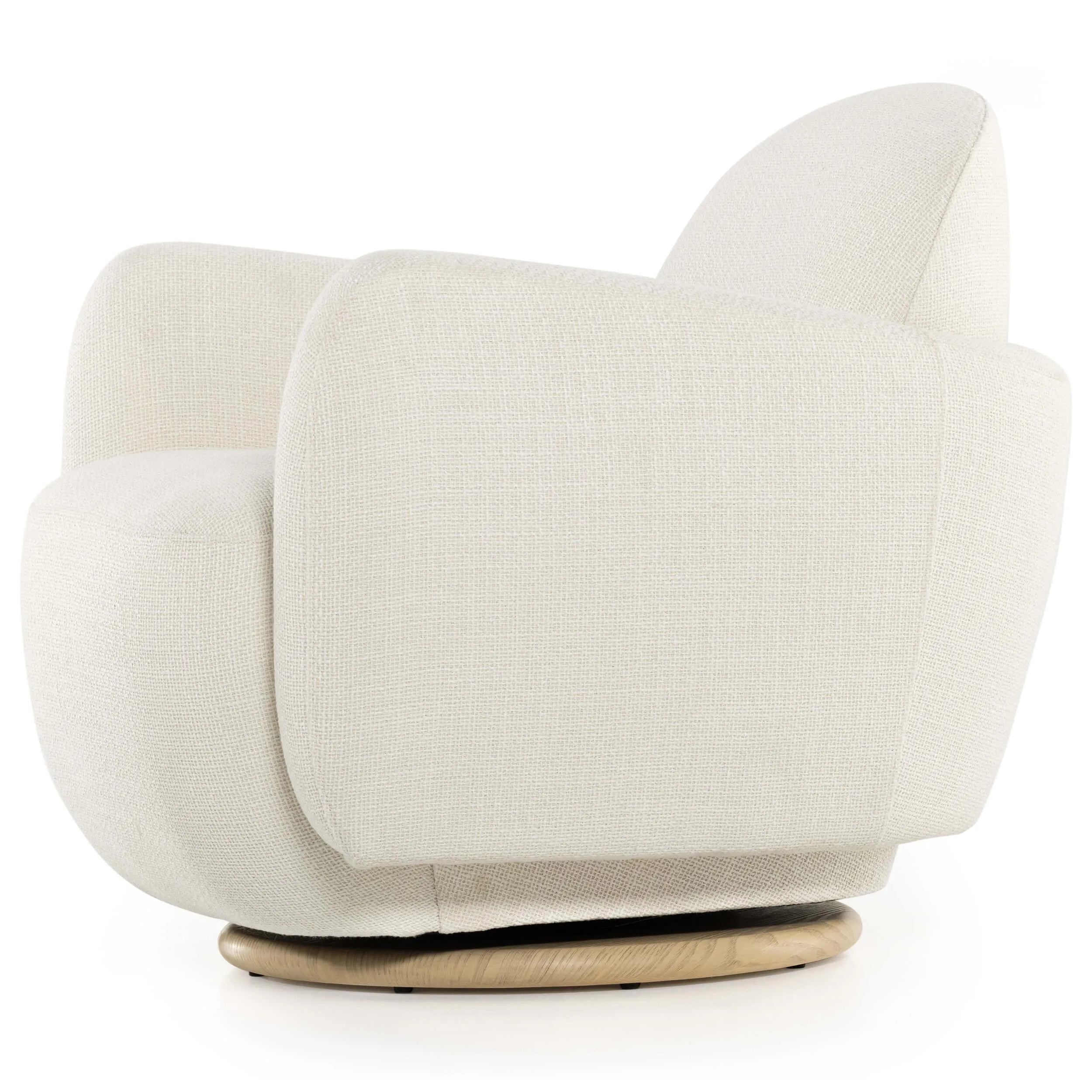 Enya Swivel Chair, Gibson White