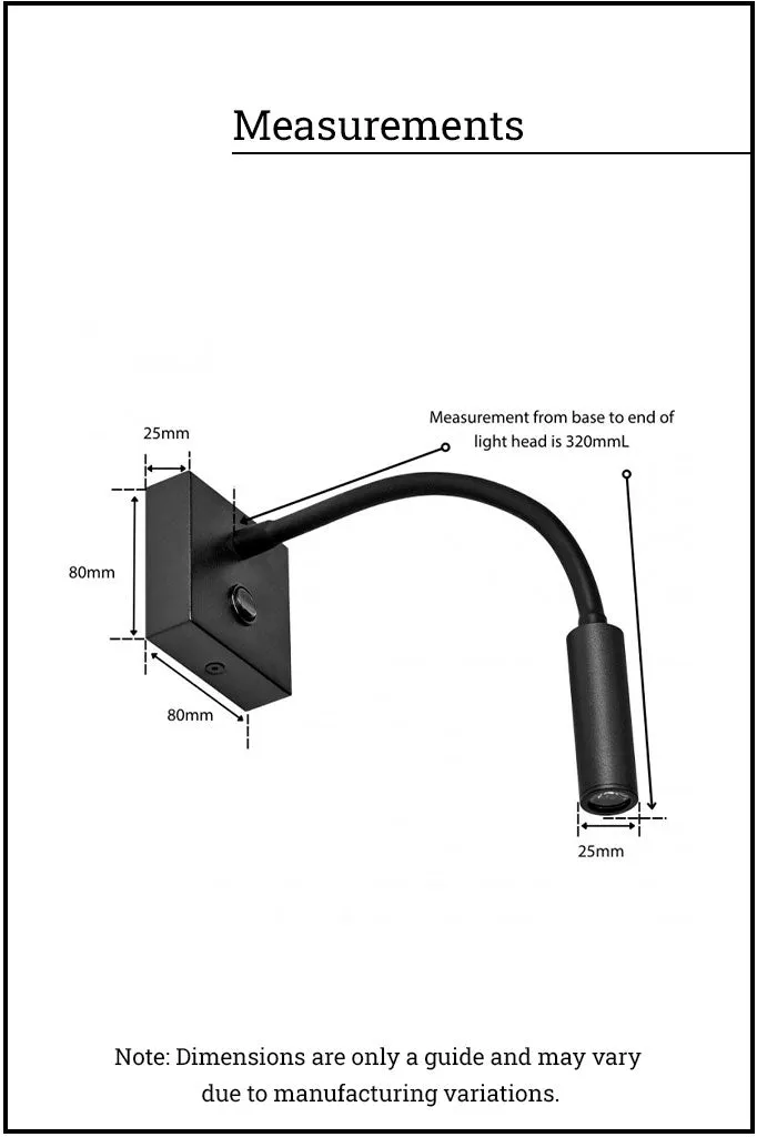 Esk Bedside Flexi Spotlight