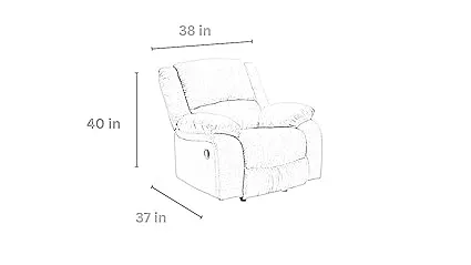 Filton 1 Seater Fabric Manual Recliner | 1 Seater Recliners