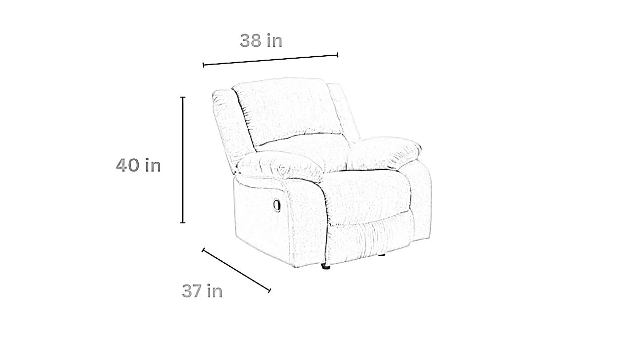 Filton 1 Seater Fabric Manual Recliner | 1 Seater Recliners