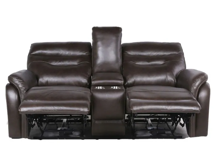 Fortuna Dual-Power Reclining Console Loveseat