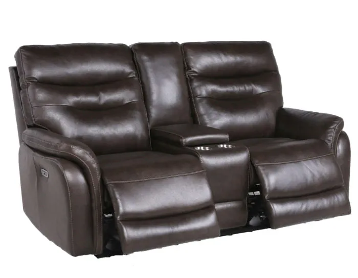 Fortuna Dual-Power Reclining Console Loveseat