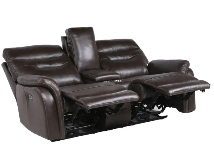 Fortuna Dual-Power Reclining Console Loveseat