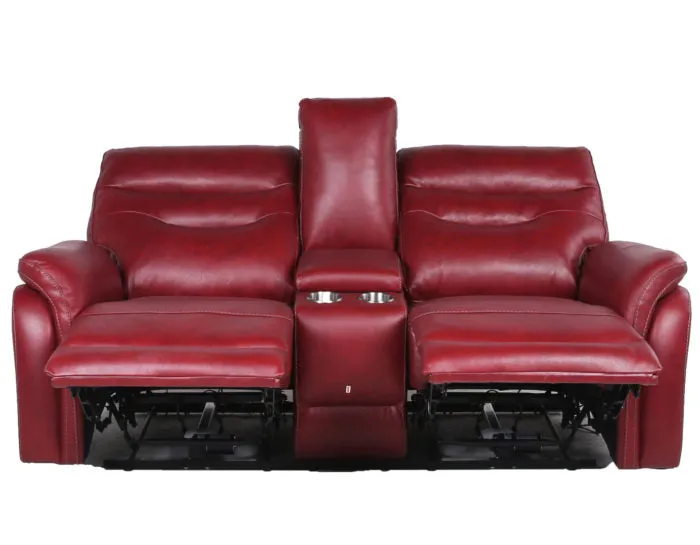 Fortuna Dual-Power Reclining Console Loveseat