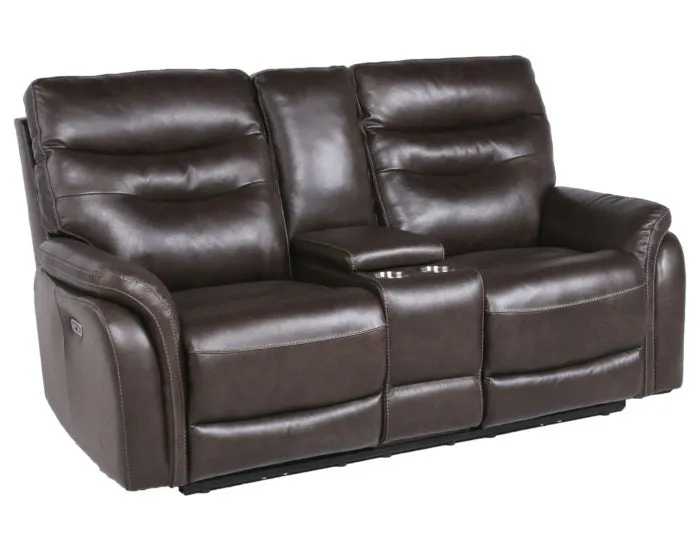 Fortuna Dual-Power Reclining Console Loveseat