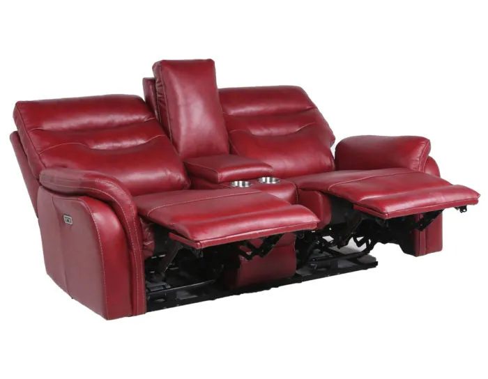 Fortuna Dual-Power Reclining Console Loveseat