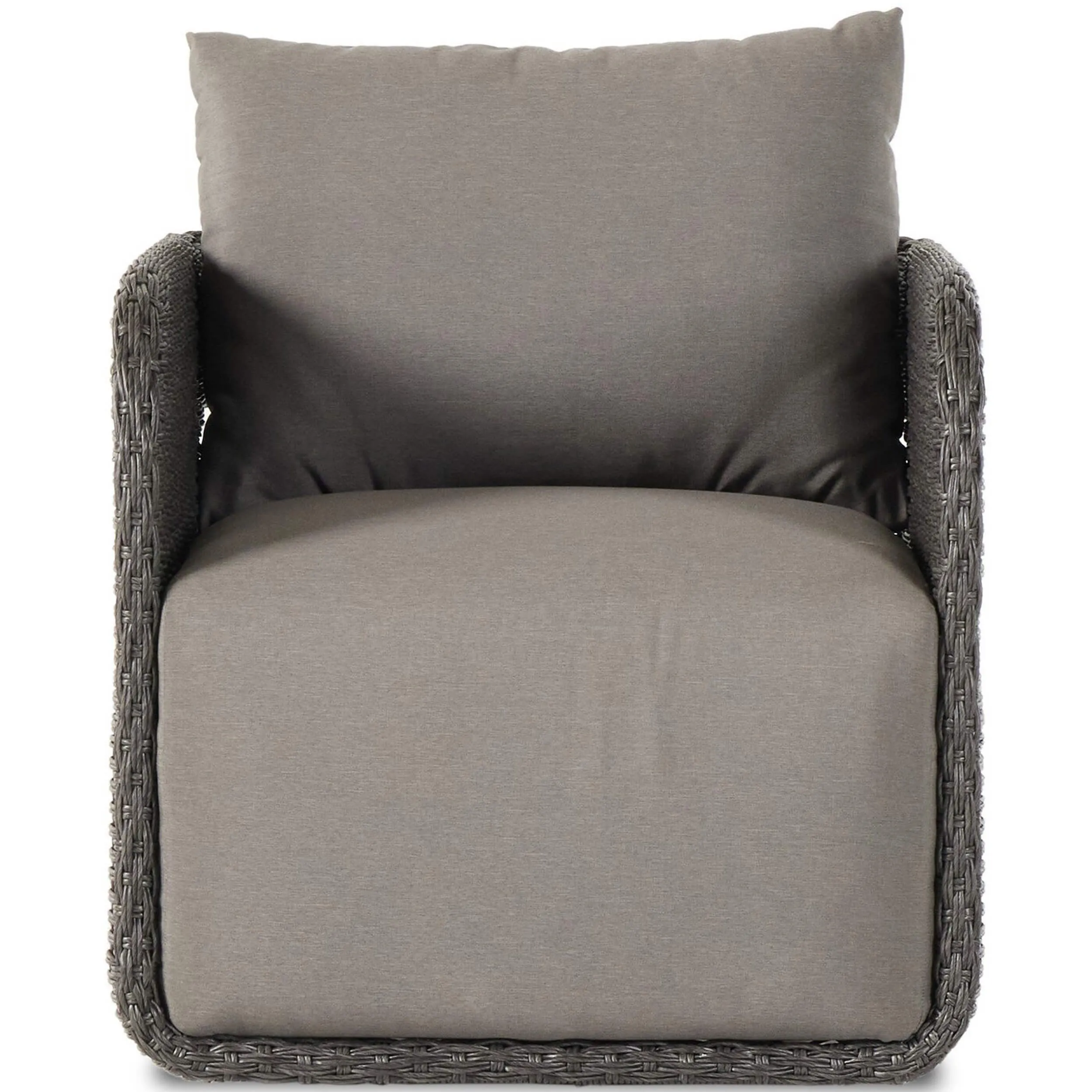 Geneva Outdoor Swivel Chair, Venao Charcoal