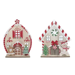 Gingerbread House Table Deco Asst