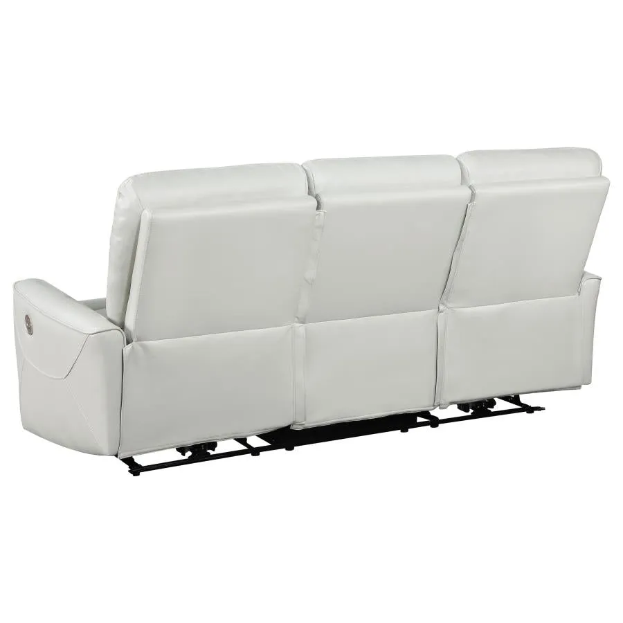 Greenfield Upholstered Power Reclining Sofa Ivory