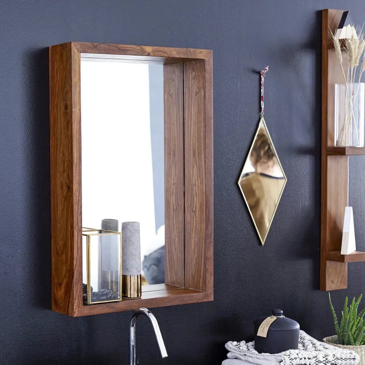 Hillary Sheesham Wood Mirror Frame