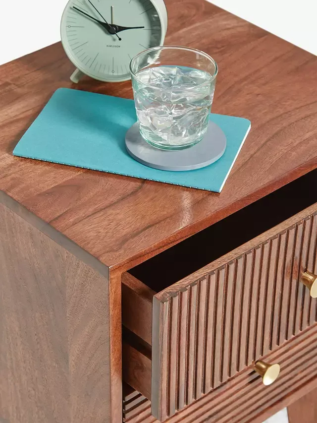 Hupp Solid Wood Bedside Table