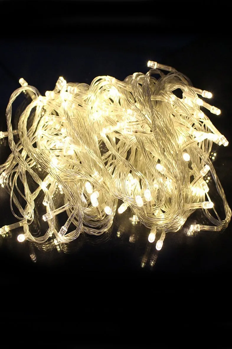 Indoor/Outdoor 400 LED String Lights with Flexible Clear Wire