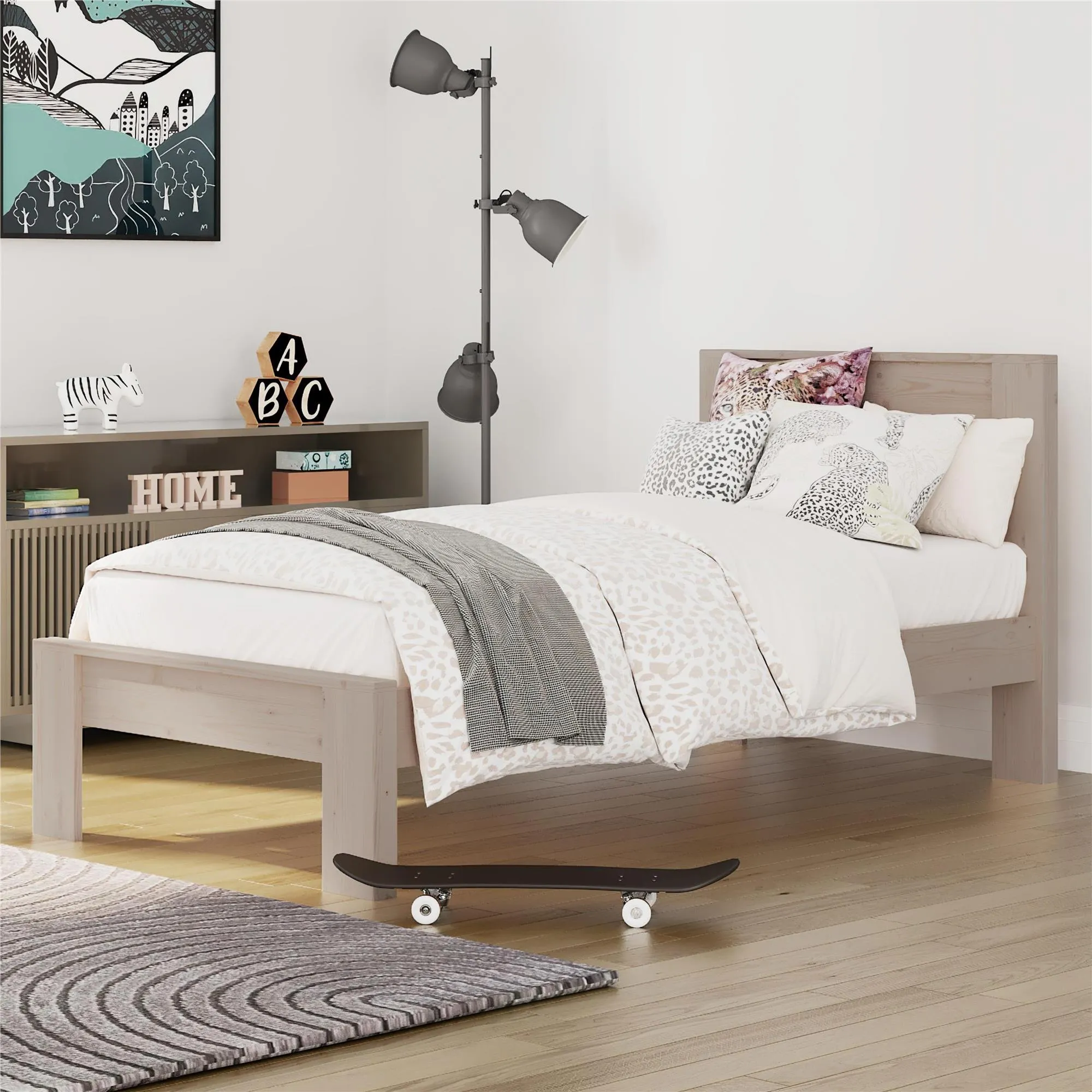 Jaymee Kids' Wood Platform Bed Frame