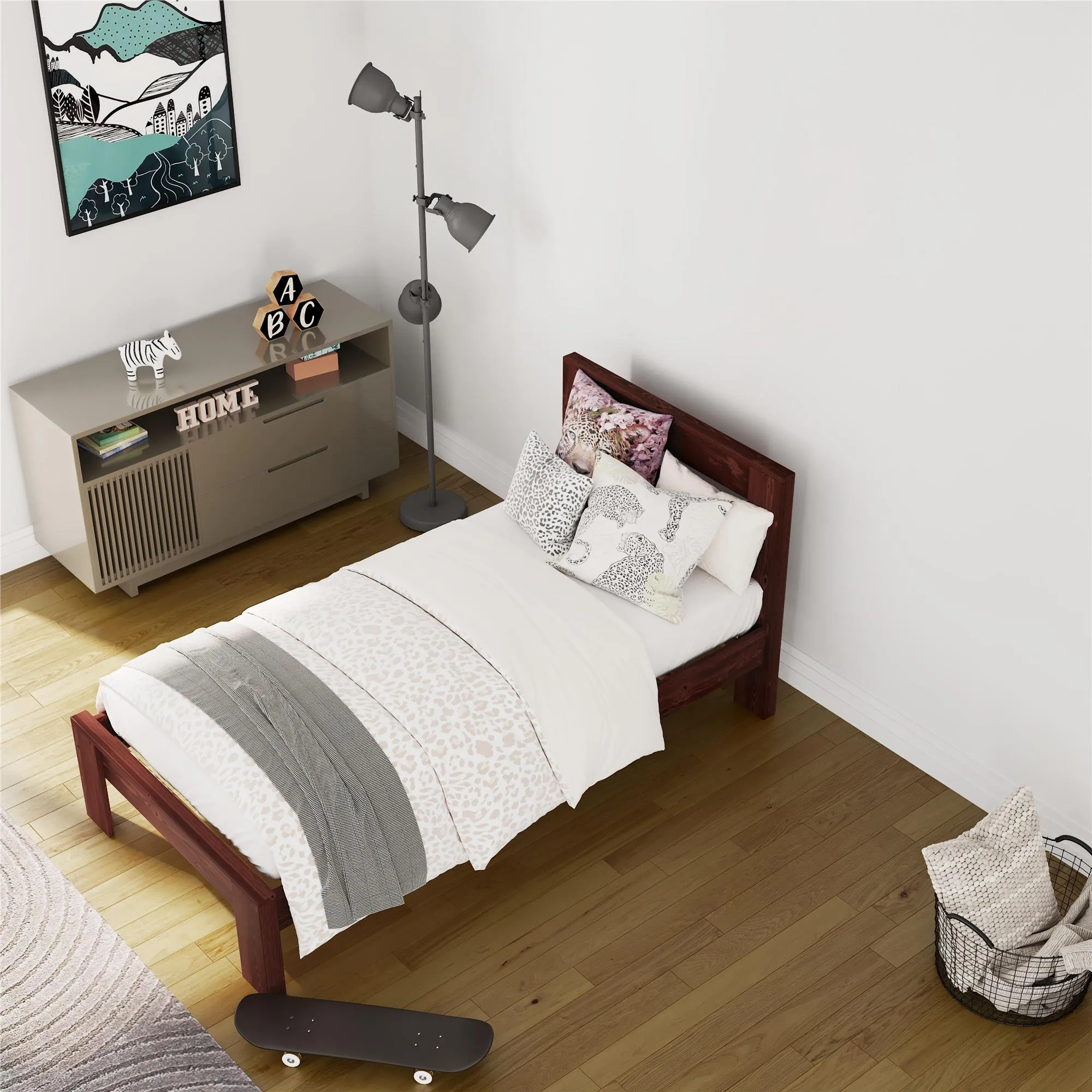 Jaymee Kids' Wood Platform Bed Frame