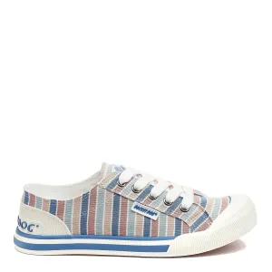 Jazzin Coastal Blue Stripe Trainers