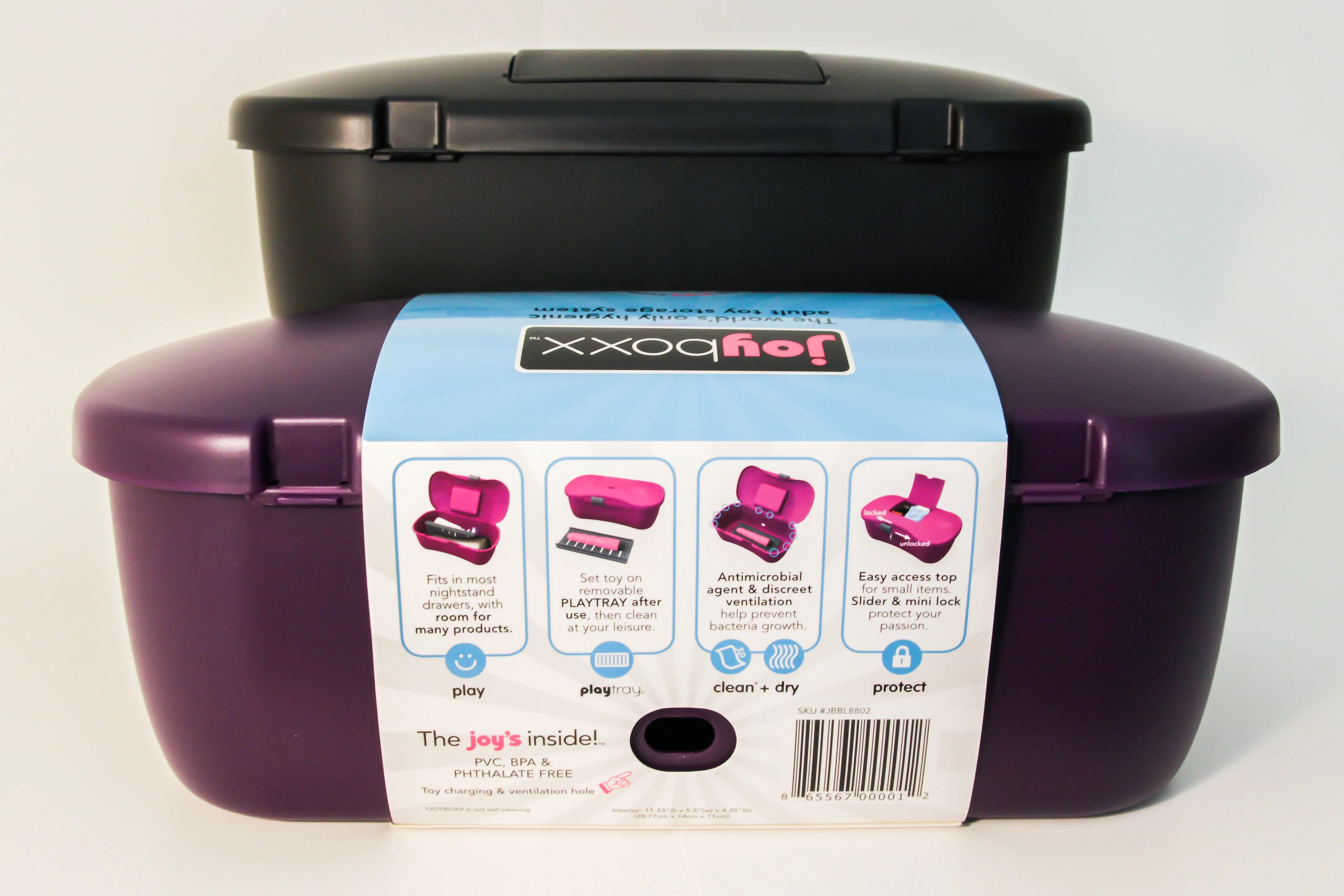 Joyboxx Purple   Playtray With Black Slider