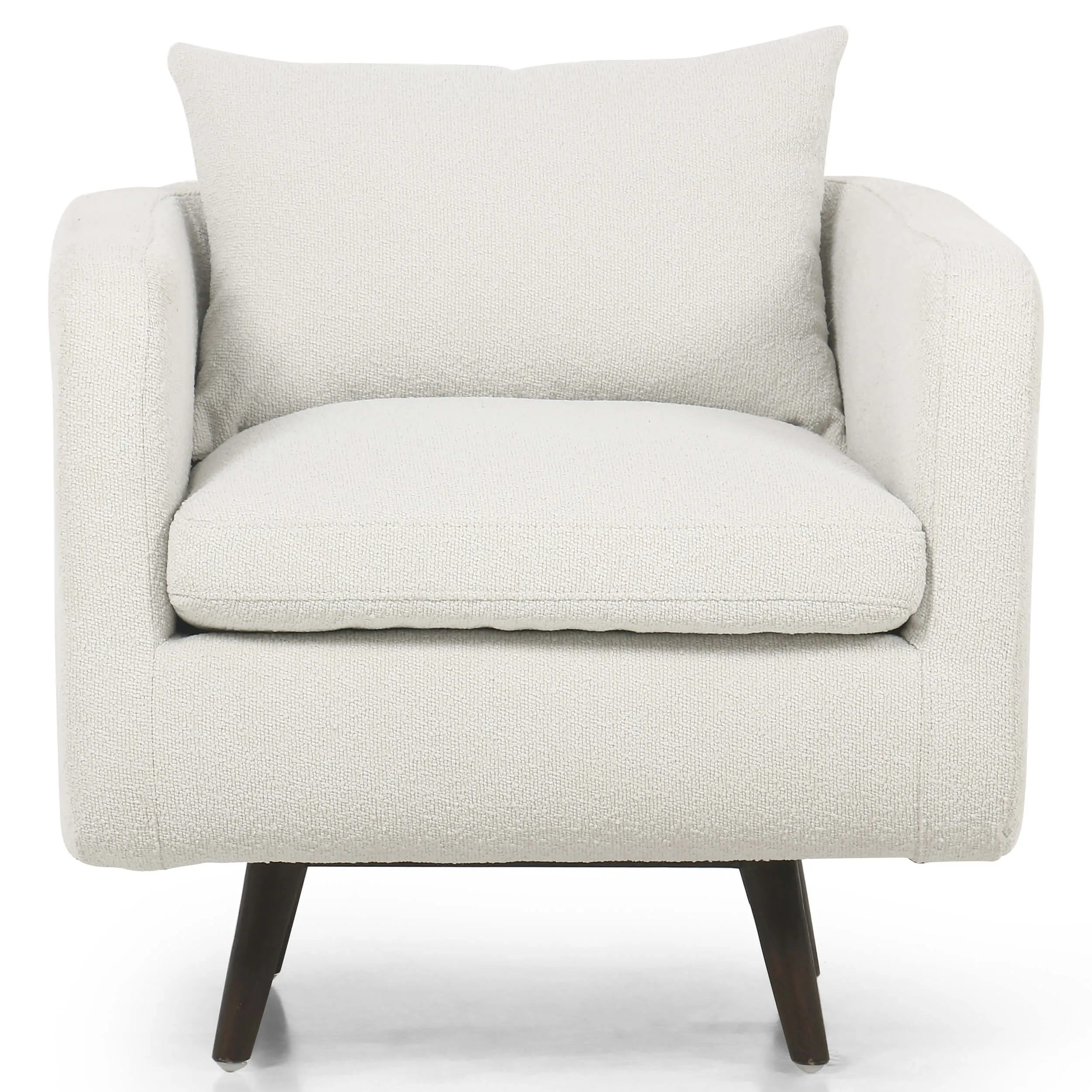 Kaya Swivel Chair, Fiqa Boucle Natural