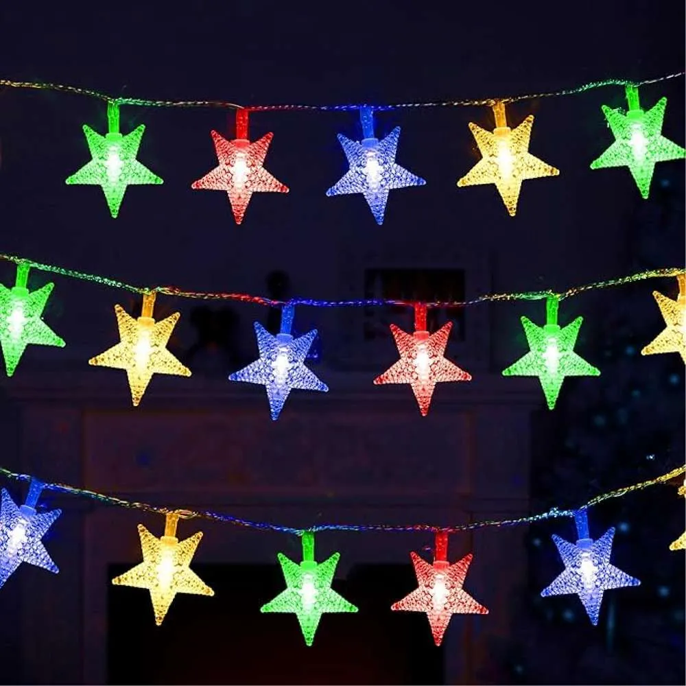 LED 60L Star Wire Light 9.5m Multi Color